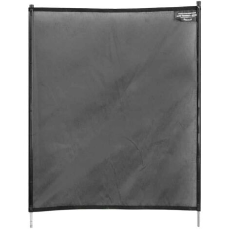 EDG – Barrière de piscine souple 1,25m – Toile polyester 4x4 enduite PVC – Poteaux aluminium laqués – Norme NF P90-306