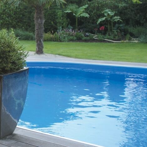 Liner piscine - Epaisseur 50/100 - Coloris Terracota - Dimensions 550X370X122