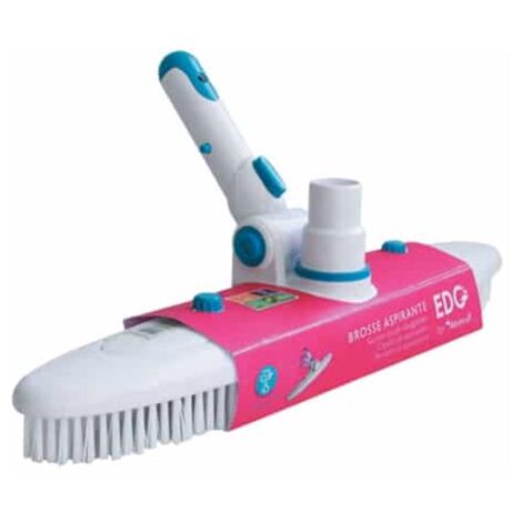 Brosse De Parois Et Fond Piscine - Aspirante Avec Connecteur Tuyau Flottant 38Mm - Grande Largeur