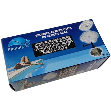 Absorbant Résidus Gras Piscine Spa - Flottant Se Pose Dans Le Skimmer Piscine - Pour Une Ligne D'Eau