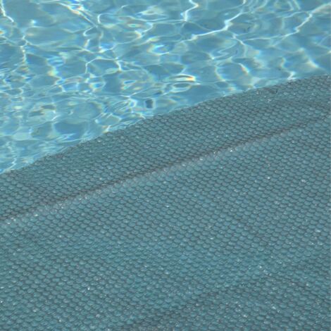 Couverture Solaire Piscine Gris Silver - Rectangle - 220X450 Cm - 215 Microns - Recoupable