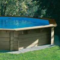 EDG – Liner piscine octogonal 4230x1283 – Épaisseur 75/100 – Coloris bleu – Remplacement pour piscine bois Oogarden Nosy Sakatia 2018