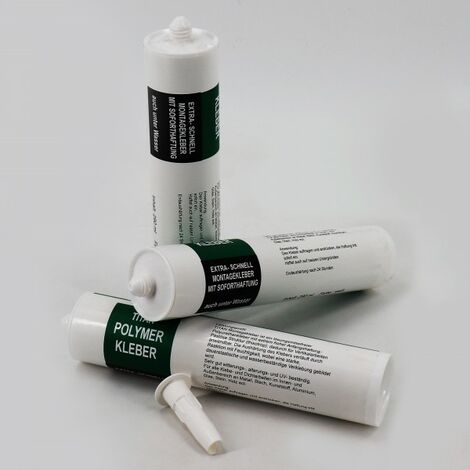 SADER - Colle Fixer Sans Percer prise immédiate tube 200ml - Colle mastic  blanche ultra résistante (100 kg/cm²) pour tout fixer  - Livraison  gratuite dès 120€