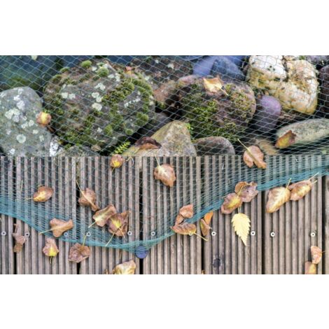 Filet de bassin 13 m x 10 m filet à feuilles, filet de recouvrement, filet de silo, robuste