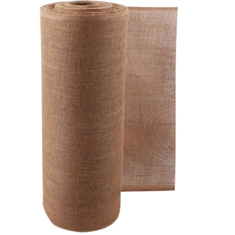 Tissu De Jute Naturel - Rouleau 25 M X 1 M (305 G/m²) - Pour Protection Plantes, Décoration Maison Et Jardin