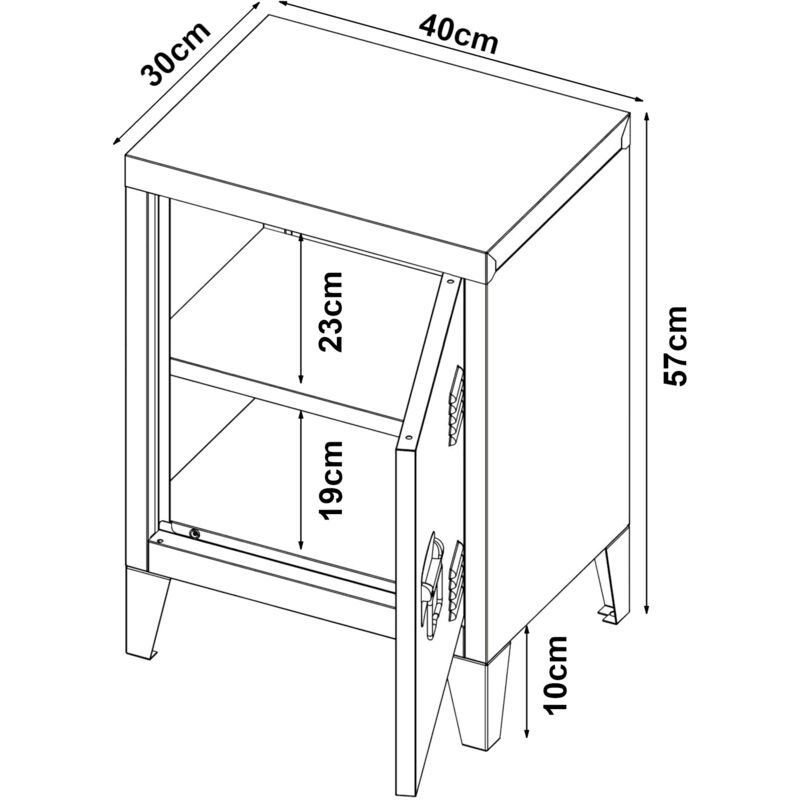 SoBuy FBT111-E-WNx2 Set di 2 Comodino Sottile con Presa di Ricarica, c SoBuy FBT111-E-WNx2 Set di 2 Comodino Sottile con Presa di Ricarica, c