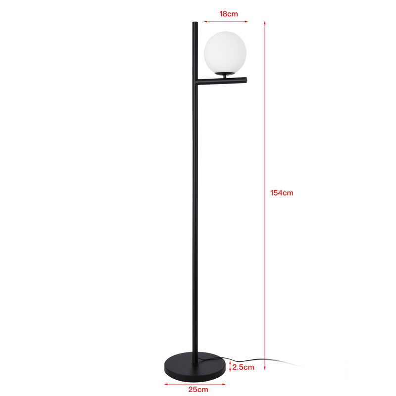 Lampada da terra Baval, lampada da terra in metallo/legno in nero/naturale/oro, con paralume regolabile, interruttore a pedale e ripiani, altezza 164 cm, 1 x E27, senza lampadina/e