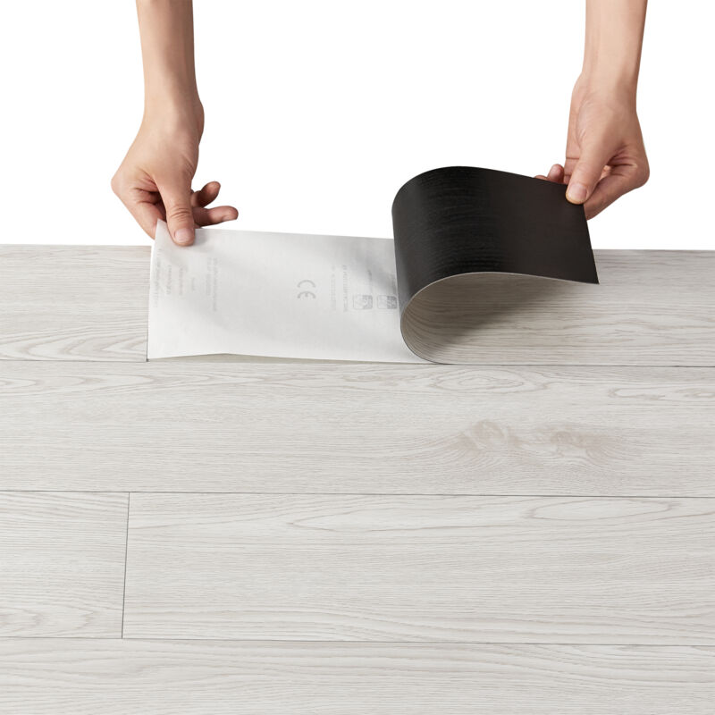 Piastrelle Adesive Pavimento Piastrelle Adesive PVC 30x60cm - Pavimento Autoadesivo Bianco Per Bagno, Cucina E Soggiorno Piastrelle Autoadesive - 11