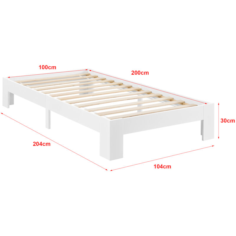 VIDAXL - Letto Per Anziani Marrone Cera 120x200cm Legno Massello Di
