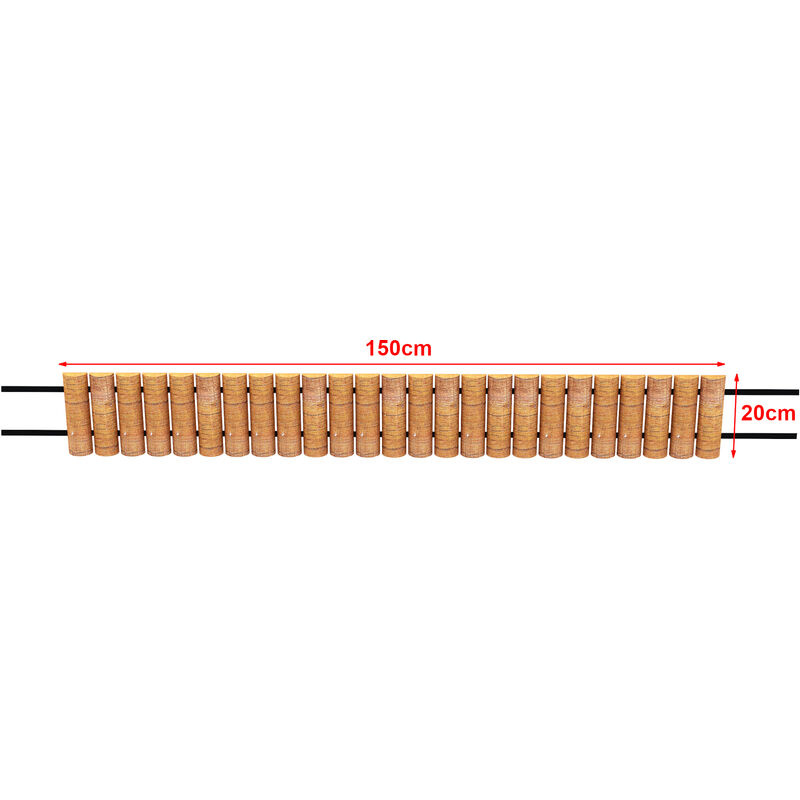 CELLFAST Bordura Per Prato Bordo Per Aiuole Contorno Delimitazione Elastica Resistente Al Gelo 100% Riciclabile Resistente Ai Prodotti Chimici Altezza 45 mm Lunghezza 1 m Unibord