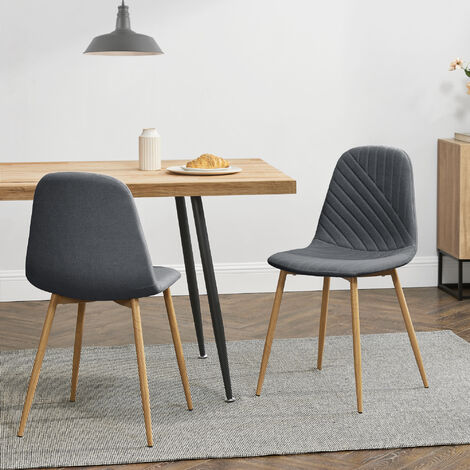 Sedia Giverny con cuciture decorative marrone|Velluto | Leroy Merlin