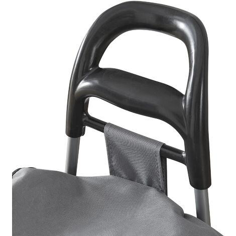 Carrello Della Spesa Pieghevole HOPPA - Trolley Leggero 57 Litri Con 2 Ruote, Nero