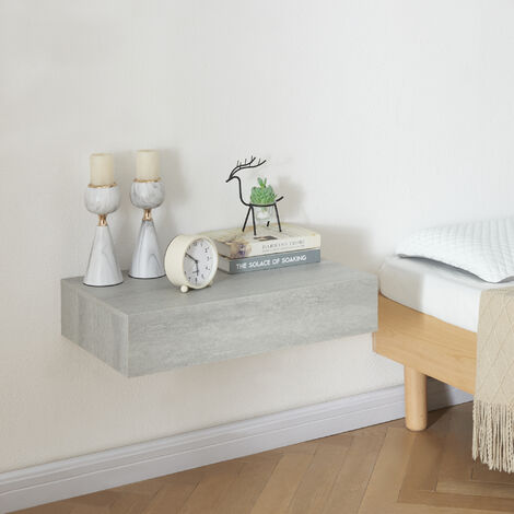 Relaxdays Mensola da Letto a Castello, Mini Comodino Sospeso da Agganciare 11,5x36x24,5 cm Porta Tablet, bambù, Naturale