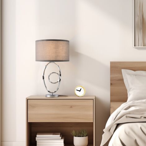 Lampada A Sospensione Lux.pro Con Doppio Paralume Cilindrico In Tessuto – Bianco E Lino, Diametro 40 Cm, Altezza Regolabile Fino A 157 Cm
