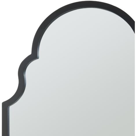 CIRCUMI Specchio da parete ad arco, 91,4 x 76,2 cm, nero