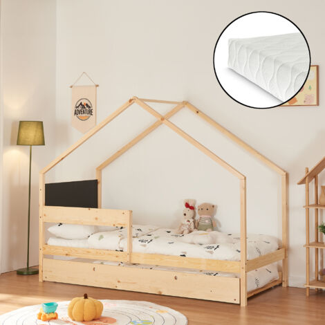 Letto a casetta per Bambini Poppi azzurro - Benlemi