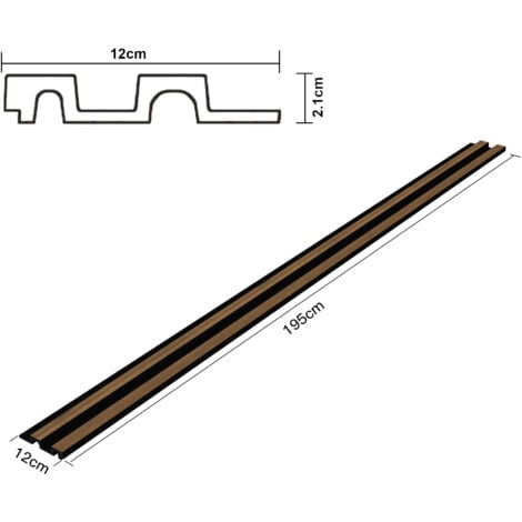 Set Blaricum di 4 Pannelli Murali 3D - Effetto Rovere NEU.HOLZ