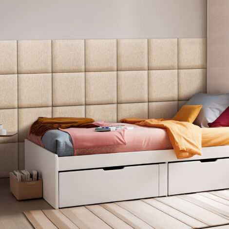 Set 4 Pannelli Murali Anticollisione 3D In PU – Imbottiti, Impermeabili, Adesivi Per Testiera, Camera Da Letto E Soggiorno