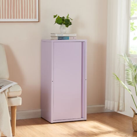 Armadio Metallico Homy Casa Grande - 3 Ante, 2 Ripiani, 120x40x58 Cm Nero - Per Ufficio O Casa - Foto 6