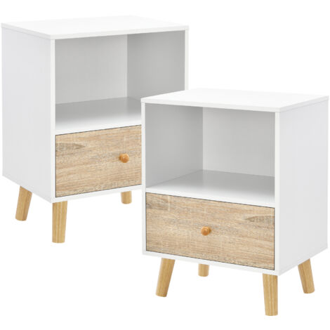 Comodini Con Cassetto Tavolini Da Notte Cassettiera Camera Da Letto Mobiletto Design Moderno A Muro 2 Pz Rovere Fumo Vxn107629 Maisonchic 74996147