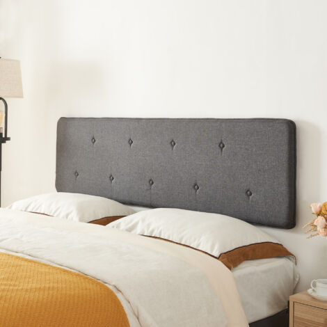 Testata con LED 160 cm in Similpelle Nero - SUPERNOVA II
