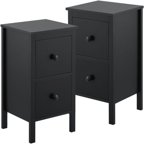 en.casa] Comodino Moderno con Cassetto e Scomparto Aperto Tavolino Laterale per Divano Mobiletto da Notte Design Minimalista Scandinavo 54 x 40 x 30