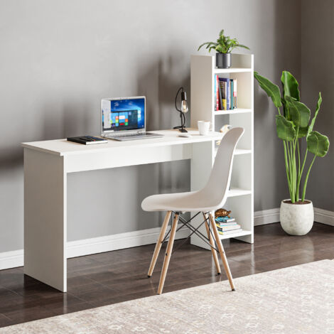 Scrivania consolle ufficio estraibile 99x36x88h cm scrivanie a scomparsa bianca