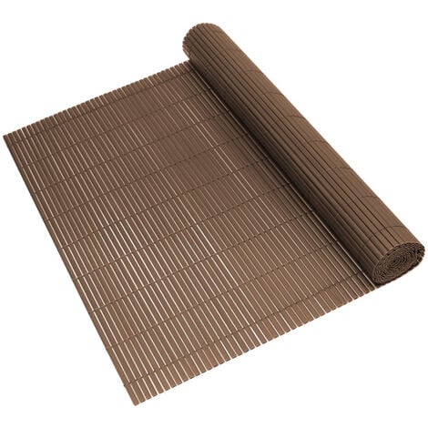 Tappetino Frangivista per Recinzione (AxL) 90 x 300 cm Schermo protettivo in PVC - Marrone [neu.haus]