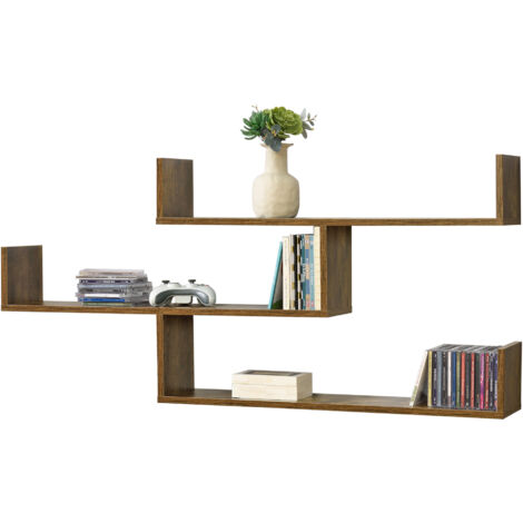 Angular Mensola Da Parete Angolare Moderna In Legno 60x70cm