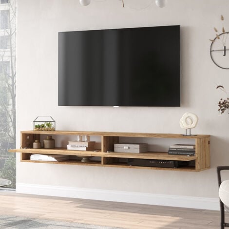 Dover Wood mobile porta TV 180cm soggiorno design bianco legno