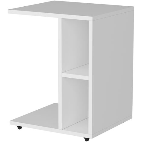 Tavolino Laterale In Metallo En.casa - Bianco, Per Interni Ed Esterni - Foto 4