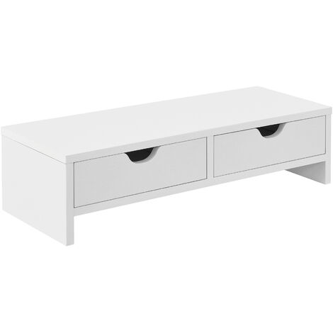 Supporto Rialzo Monitor Regolabile 79-111 Cm | Per 2 Schermi | Con Portacellulare | Grigio Scuro | Materiale Truciolare - Foto 11