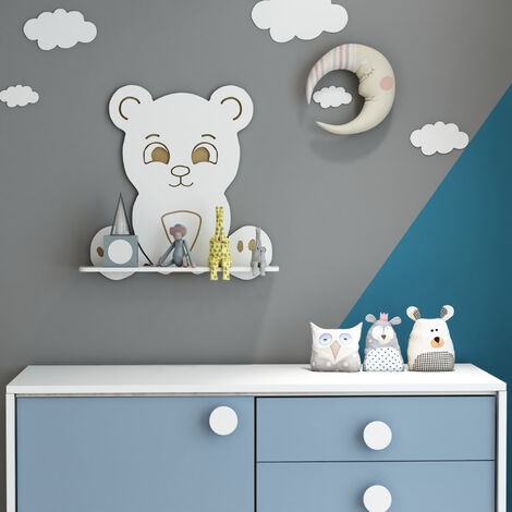 Adesivo Murale GRAZDesign Orsacchiotto Con Nome – Personalizzabile Per Cameretta Bambina, Rosa 40x30 Cm