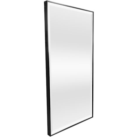 Specchio Decorativo Da Parete Con Cornice A Perline, Rettangolare 50x76 Cm, Moderno Per Soggiorno, Camera Da Letto, Bagno, Disponibile In Oro, Nero E Bianco