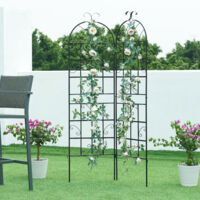 Arco Da Giardino Per Rose Piante Rampicanti Traliccio Pergolato Vite Decorazione Design Per Eventi Matrimoni Viali Sostegno In Metallo Verde Scuro 240 X 140 X 38 Cm 69824672