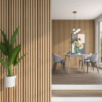 Set Borger di 5 Pannelli Murali 3D - Effetto Rovere Chiaro NEU.HOLZ