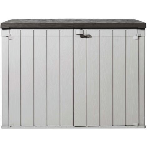 Coffre de rangement de jardin en métal werka pro 1000 litres