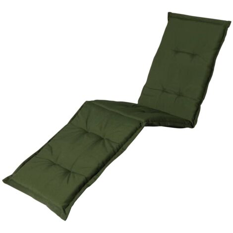 Coussin pour chaise longue PANAMA 65 x 200 cm - MADISON Série Classique - Vert