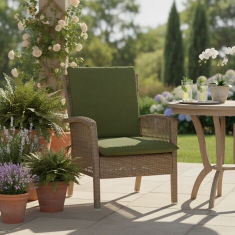 Coussin Canvas Eco+ dossier 49 x 97 cm - MADISON Série Stacking Stool - Vert (1/3)