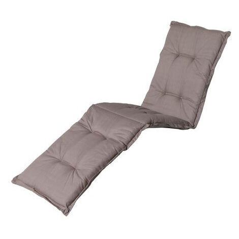 Coussin pour chaise longue PANAMA 65 x 200 cm - MADISON Série Classique - Taupe