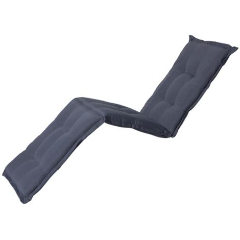 Coussin pour chaise longue PANAMA 65 x 200 cm - MADISON Série Classique - Gris