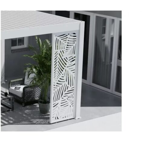 Ombrea – Panneau décoratif à feuilles 1M – Aluminium 100% – Compatible pergolas bioclimatiques – Protection contre intempéries et regards indiscrets