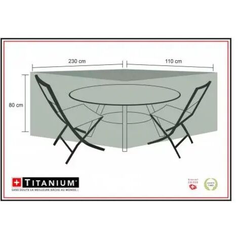 housse protection indechirable table ovale + chaises (1/4)