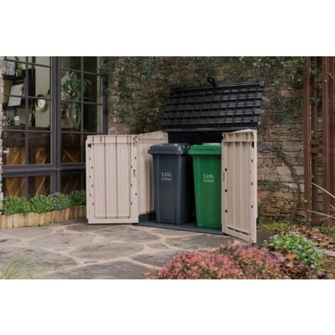 Coffre multifonctions KETER sans vérins - 880L - Beige