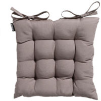 Galette de chaise 45 x 45 cm – Rembourrage en fibres recyclées – Résistance UV niveau 5 – Housse amovible et lavable – Madison