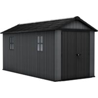 Keter – Abri de jardin résine 10 m² – Panneaux en polypropylène renforcés – Double porte verrouillable – Résistant aux intempéries