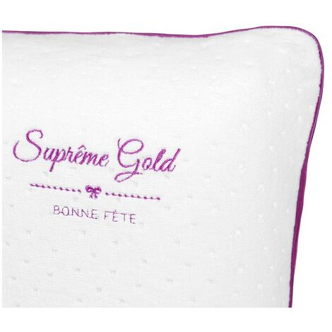 Oreiller Bonne Fête 60x60cm  Memoire de forme  Auto Ventile  Soutien mi-ferme