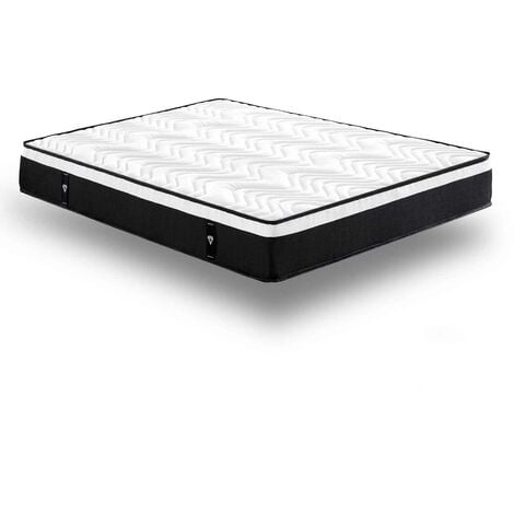 Matelas 160x200 cm avec accueil mousse à mémoire de forme 24 cm JIMY -  Miliboo