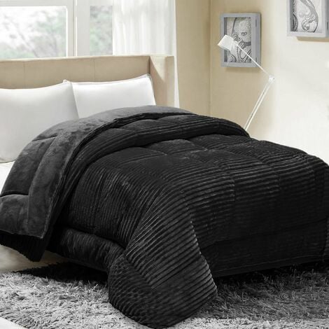 Couette Coton Club SAMPUR - Chaude 400 g/m² - Thermorégulatrice - 100% microfibre - 240 x 260 cm
