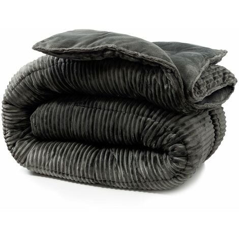 Couette Coton Club SAMPUR - Chaude 400 g/m² - Thermorégulatrice - 100% microfibre - 240 x 260 cm